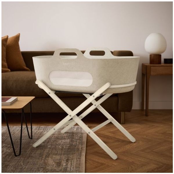 SnüzBaskit Moses Basket & Stand - Barley / Cashmere