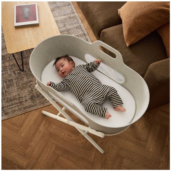 SnüzBaskit Moses Basket & Stand - Barley / Cashmere