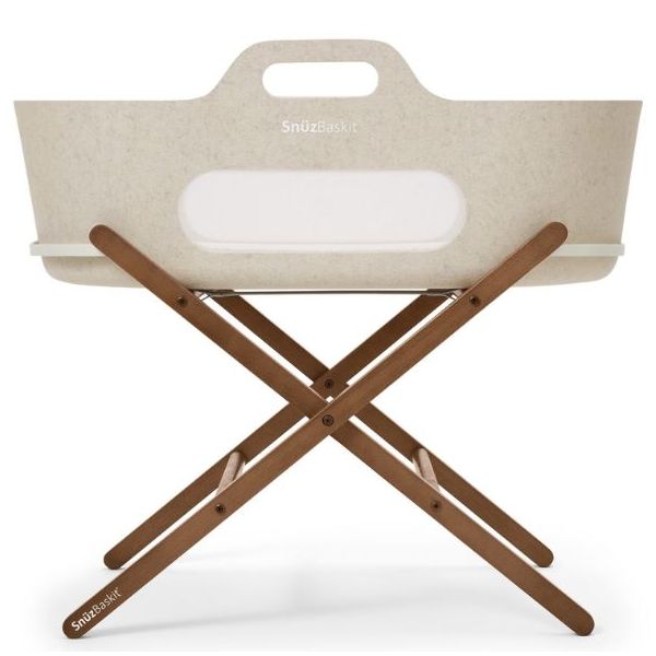 SnüzBaskit Moses Basket & Stand - Barley / Walnut