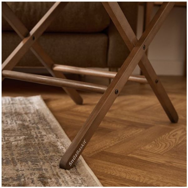 SnüzBaskit Moses Basket & Stand - Barley / Walnut