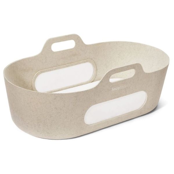SnüzBaskit Moses Basket & Stand - Barley / Walnut