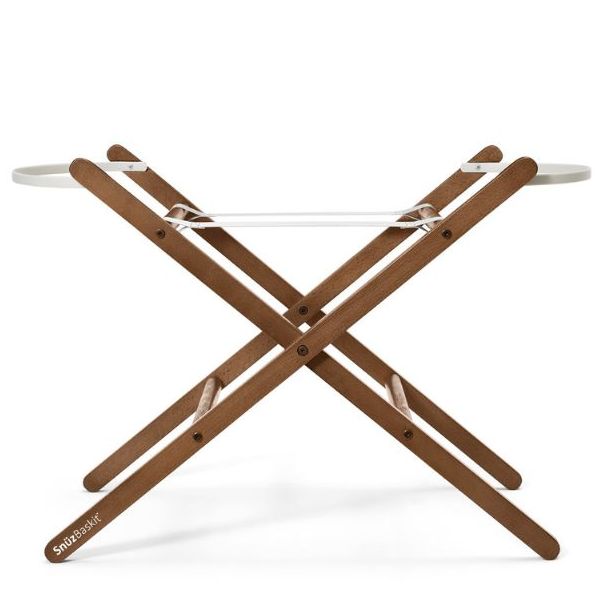 SnüzBaskit Moses Basket & Stand - Barley / Walnut