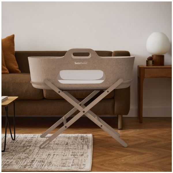 SnüzBaskit Moses Basket & Stand - Mocha / Mocha