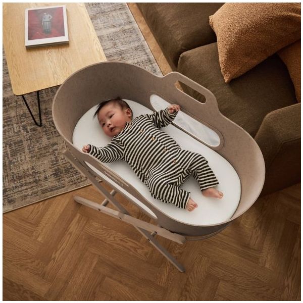 SnüzBaskit Moses Basket & Stand - Mocha / Mocha