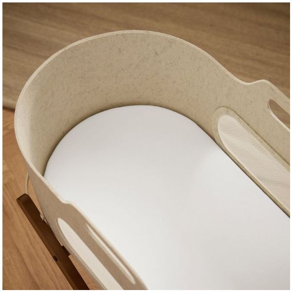 Set of 2 Fitted Sheets for SnüzBaskit Moses Basket - 38 x 75 cm - White