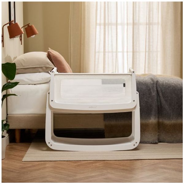 SnüzPod 5 Bedside Co-sleeper Crib - White