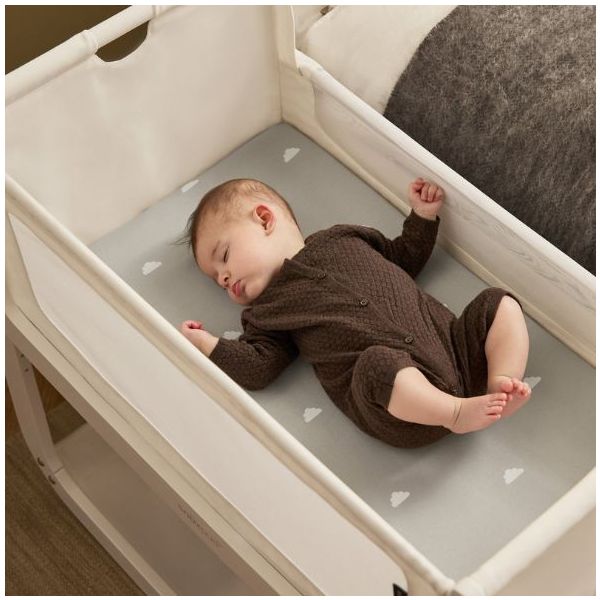 SnüzPod 5 Bedside Co-sleeper Crib - White