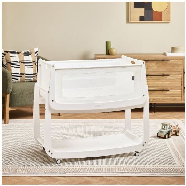 SnüzPod 5 Bedside Co-sleeper Crib - White