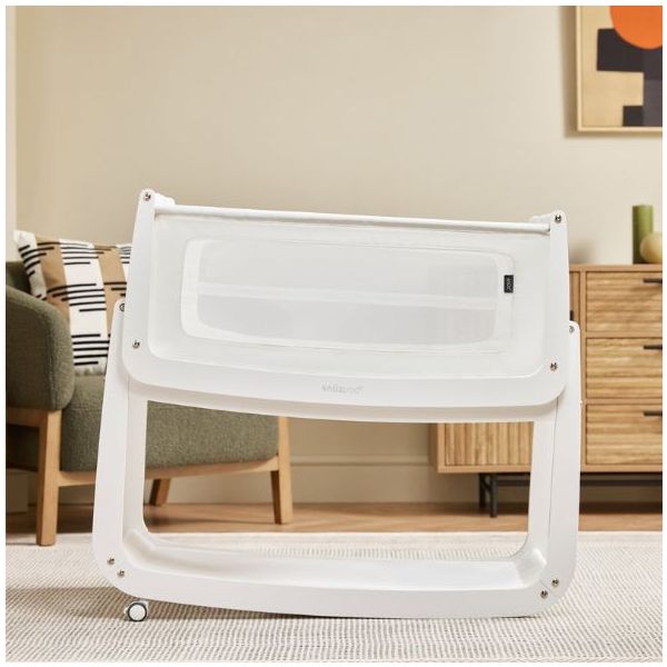 SnüzPod 5 Bedside Co-sleeper Crib - White