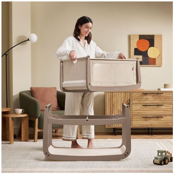SnüzPod 5 Bedside Co-sleeper Crib - Mocha