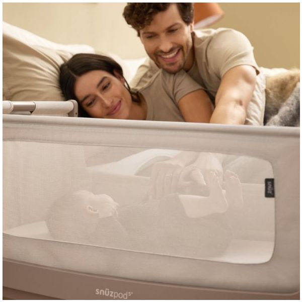 SnüzPod 5 Bedside Co-sleeper Crib - Mocha