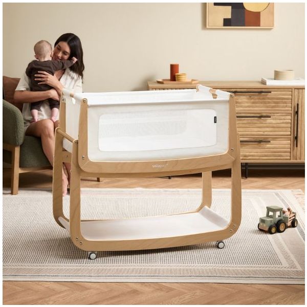 SnüzPod 5 Bedside Co-sleeper Crib - Nature