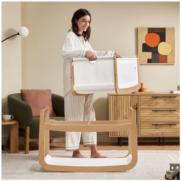 SnüzPod 5 Bedside Co-sleeper Crib - Nature