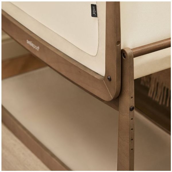 SnüzPod 5 Bedside Co-sleeper Crib - Walnut