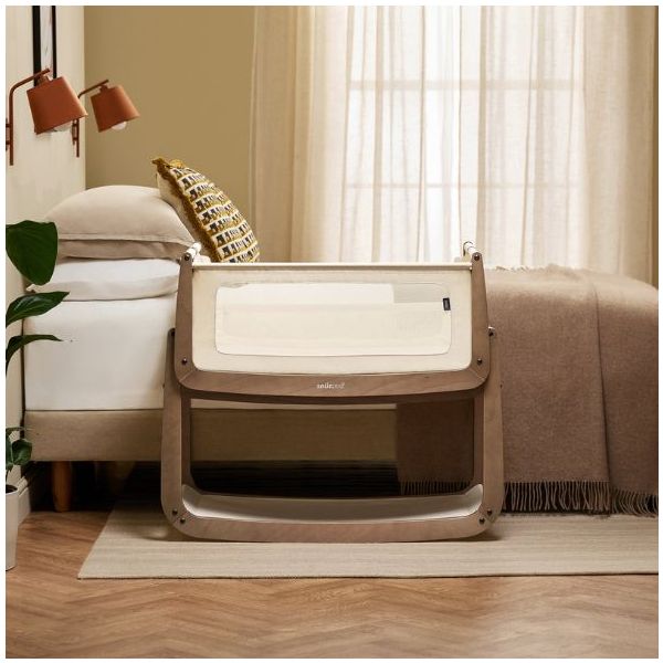 SnüzPod 5 Bedside Co-sleeper Crib - Walnut