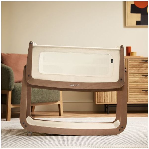 SnüzPod 5 Bedside Co-sleeper Crib - Walnut