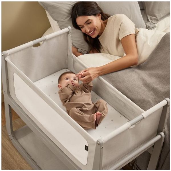 SnüzPod 5 Bedside Co-sleeper Crib - Pebble