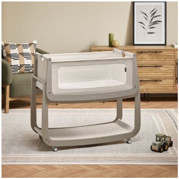 SnüzPod 5 Bedside Co-sleeper Crib - Pebble