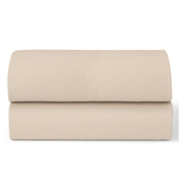 Set of 2 Fitted Sheets for SnüzPod 5 Bedside Crib - 44 x 80 cm - Cashmere