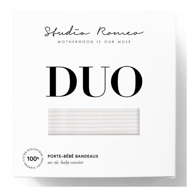 Porte-bébé Bandeaux Duo - Rayures Nude
