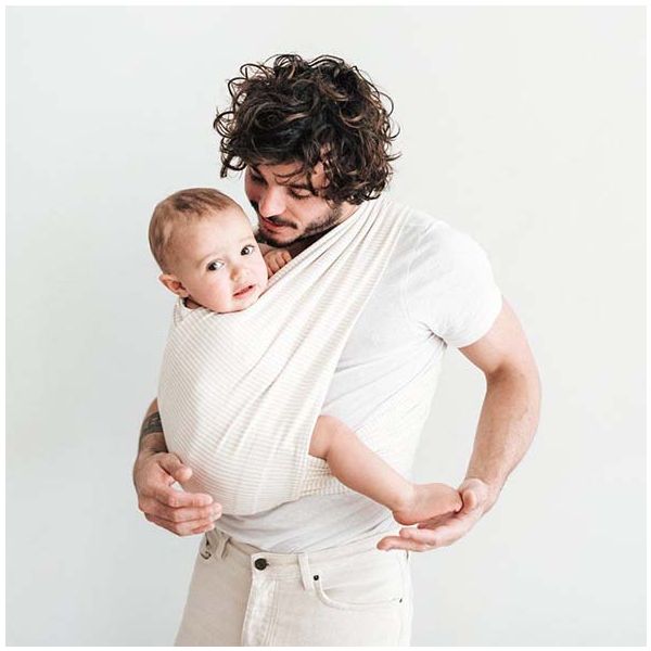 Porte-bébé Bandeaux Duo - Rayures Nude