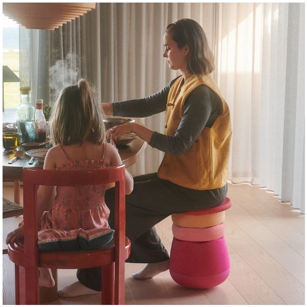 Stapelstein Dynamic All - Base, Planche d'équilibre & Briques - Fleurs