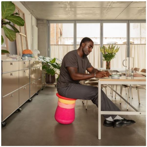 Stapelstein Dynamic All - Base, Planche d'équilibre & Briques - Fleurs