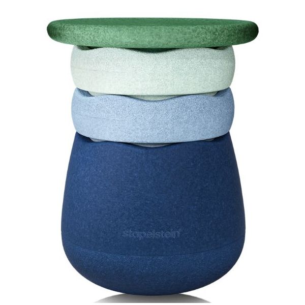 Stapelstein Dynamic All - Base, Planche d'équilibre & Briques - Waters & Greens