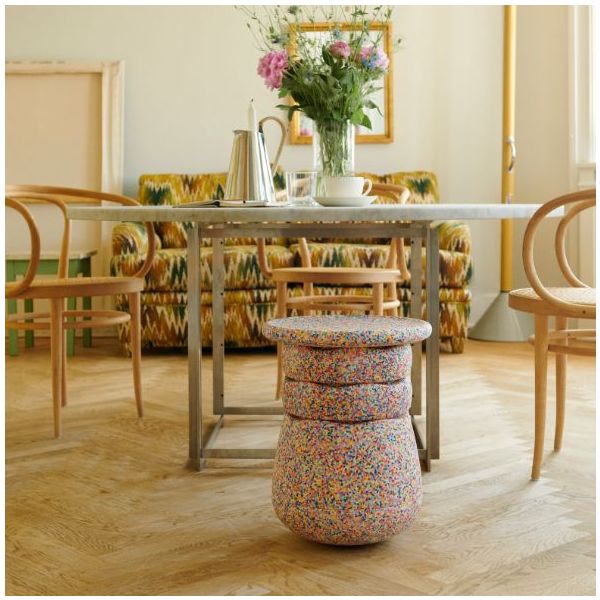 Stapelstein Dynamic All - Base, Planche d'équilibre & Briques - Super Confetti