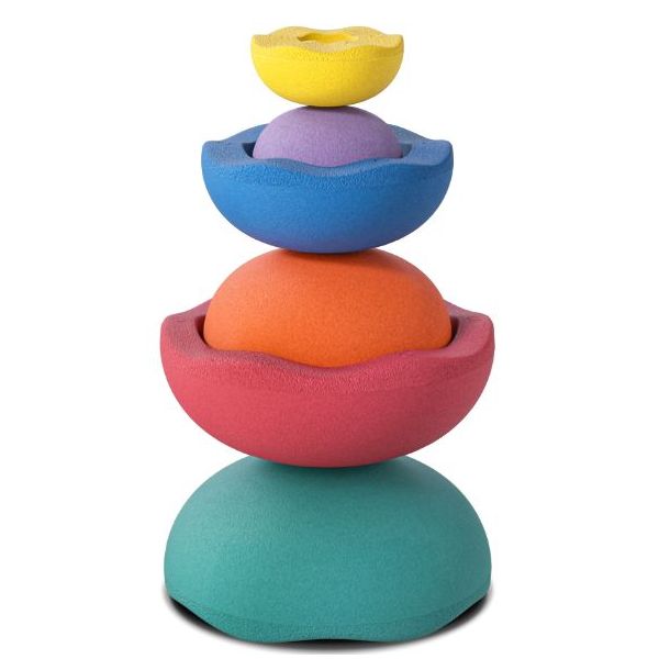 Brique empilable Stapelstein Inside - Arc-en-ciel - 6 pièces