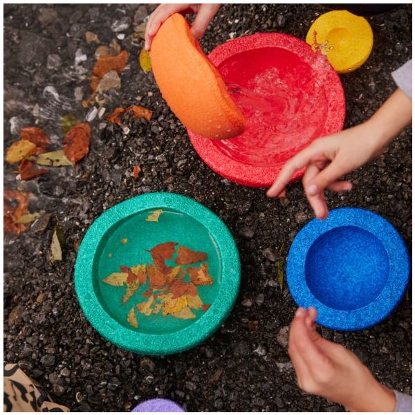 Brique empilable Stapelstein Inside - Arc-en-ciel - 6 pièces