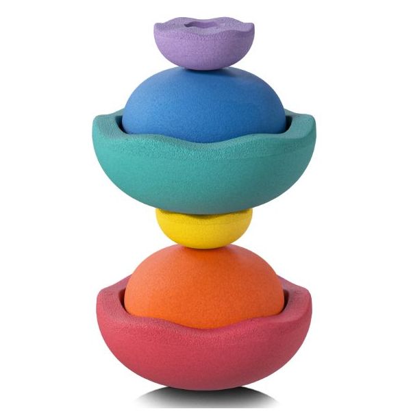 Brique empilable Stapelstein Inside - Arc-en-ciel - 6 pièces