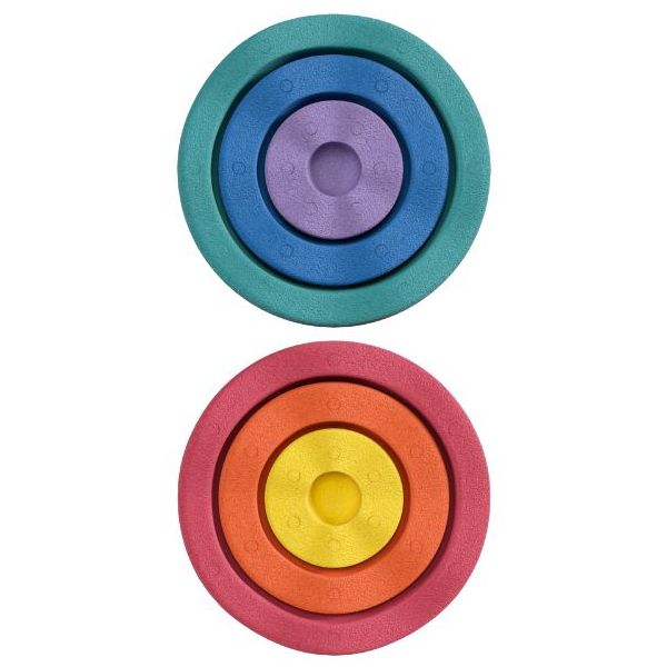 Brique empilable Stapelstein Inside - Arc-en-ciel - 6 pièces