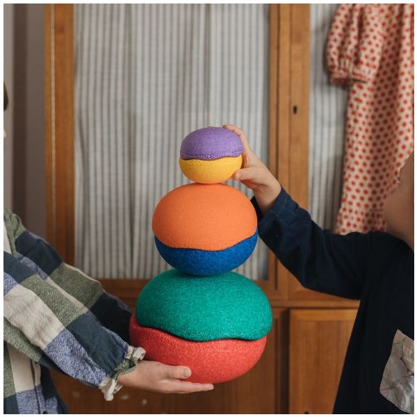 Brique empilable Stapelstein Inside - Arc-en-ciel - 6 pièces