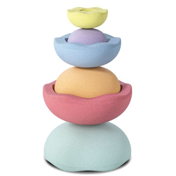 Brique empilable Stapelstein Inside - Arc-en-ciel Pastel - 6 pièces