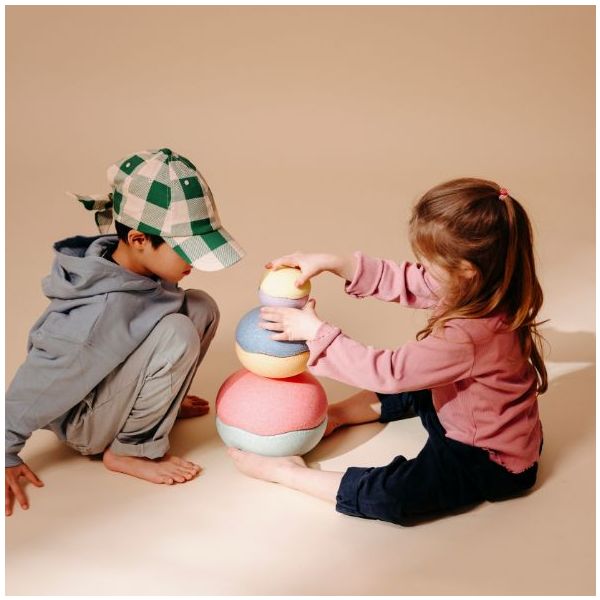 Brique empilable Stapelstein Inside - Arc-en-ciel Pastel - 6 pièces