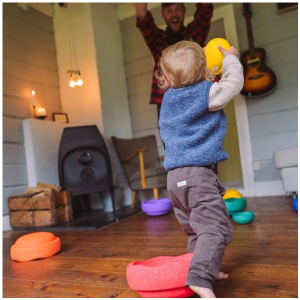 Brique empilable Stapelstein Mini - Arc-en-ciel - 6 pièces