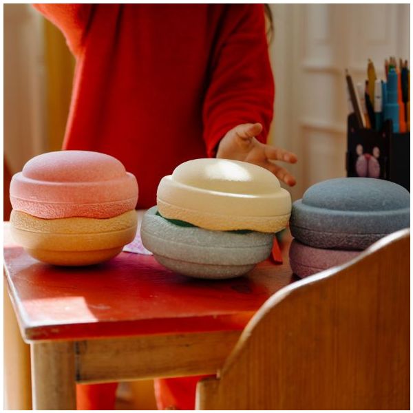 Brique empilable Stapelstein Mini - Arc-en-ciel Pastel - 6 pièces