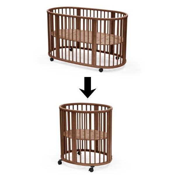 Sleepi Conversion Kit V3 - Baby bed to Cradle - Warm Brown