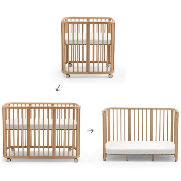 Nighti Conversion Kit - Cradle to Cot Bed - Natural