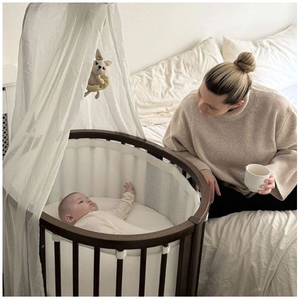 Pack Berceau + Lit Sleepi V3 + Matelas + Draps - Marron Chaud