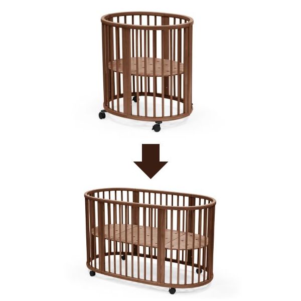 Kit de conversion Sleepi V3 - Berceau à lit bébé - Marron Chaud