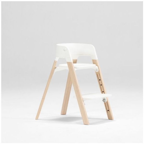 Steps™ Chair - White / Natural