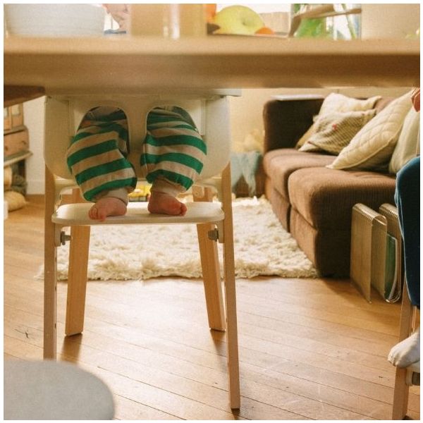 Steps™ Chair - White / Natural