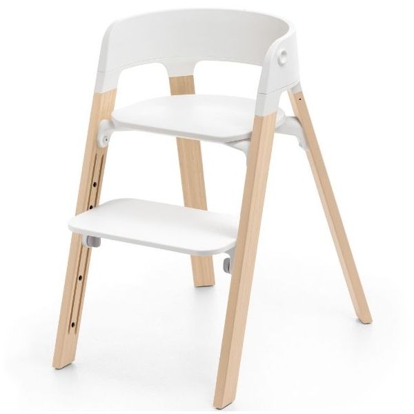 Steps™ Chair - White / Natural