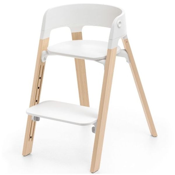 Steps™ Chair - White / Natural