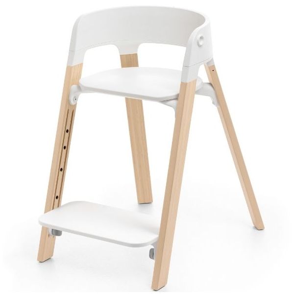 Steps™ Chair - White / Natural