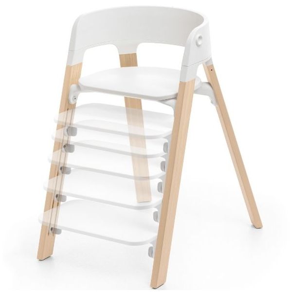 Steps™ Chair - White / Natural
