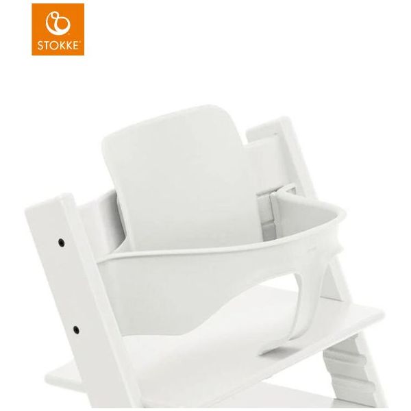 Chaise Haute TRIPP TRAPP + Set bébé v2 - Blanc