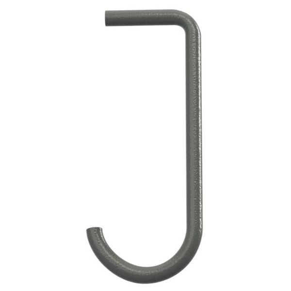 Set of 5 Hooks for Metal Shelf - Dark Grey